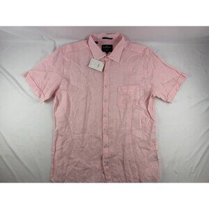 NWT Rodd & Gunn Lotus Pink Ellerslie Sports Fit Shirt Linen Short Sleeve Shirt X